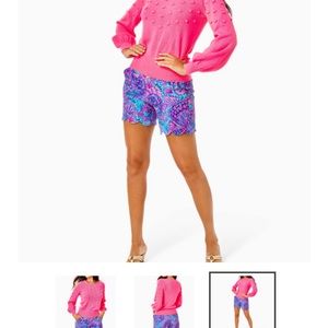 Lilly Pulitzer NWT Tekla Hot Pink sweater Large